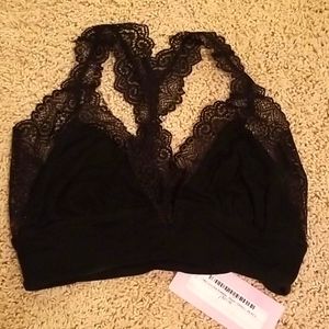 Black lace bralette